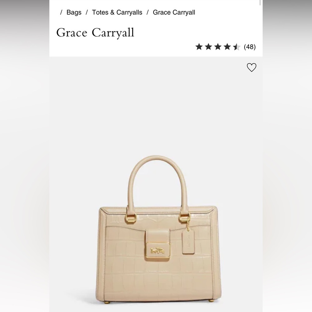 COACH Grace Croc Carryall